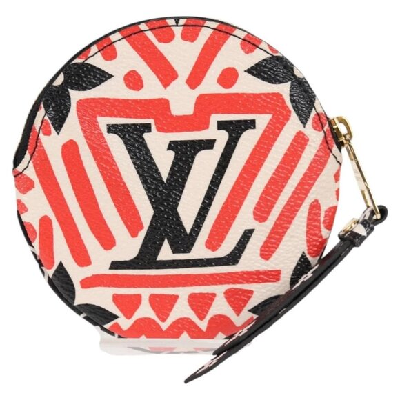 LOUIS VUITTON Monogram Crafty Round Coin Purse Red - Picture 2 of 15